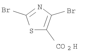 5-Thiazolecarboxylic acid, 2,4-dibromo-